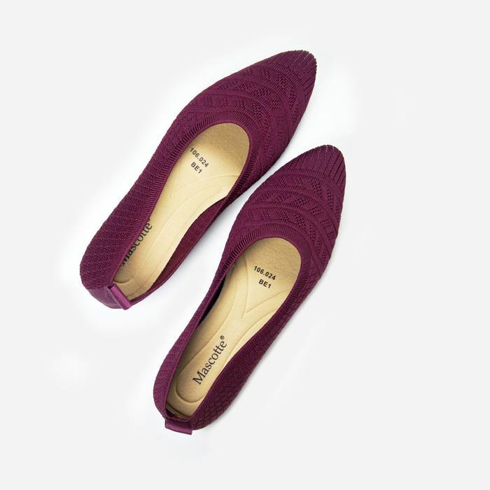 Mascotte Beqwen Sepatu Balet Wanita 106.024 [ Hitam, Maroon Dan Khaky ] Shoes