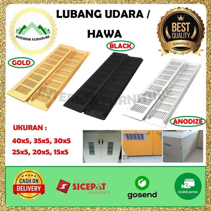 New Lubang Hawa Aluminium 5 mm/ Ventilator / Lubang angin / Saringan Udara Untuk Dapur