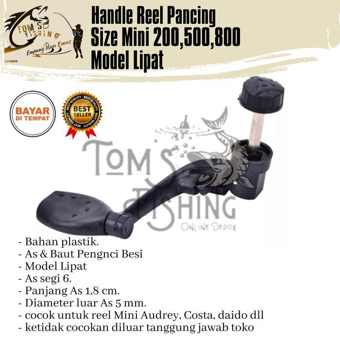 Handle Reel Pancing Reel Mini 200 - 800 Audrey, Costa, Daido Dll Plastik Murah -
