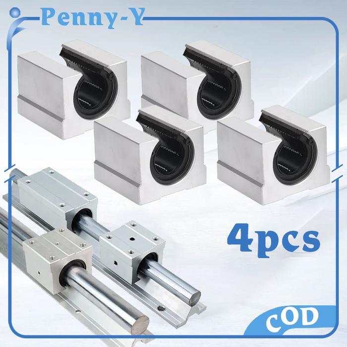 4pcs SBR16UU ar Bearing Block 16mm ar Gulde Bearing Block Sliding CNC Rall *