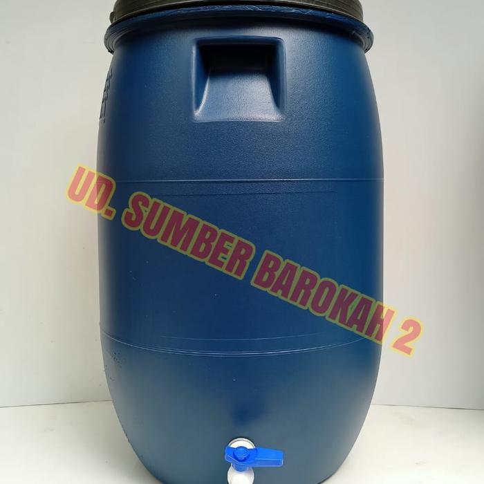 tong biru /tong kran cuci tangan/drum air 60L dan gentong serbaguna