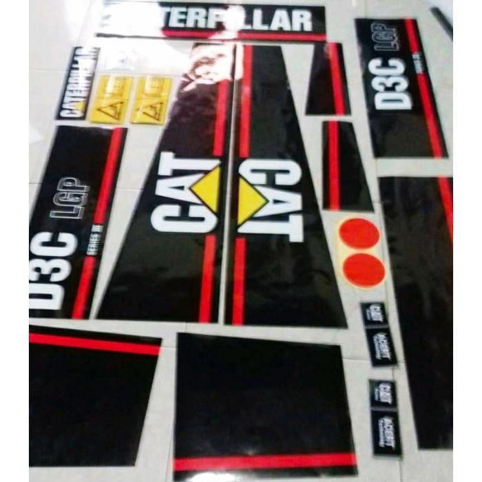 Stiker Dozer Cat D3C Lgp Sticker Alat Berat