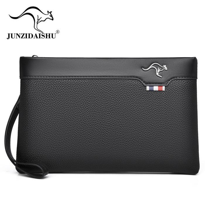 SALE Tas Tangan Clutch Hand Bag Pria Cowok Dompet Tangan Besar Tipis Slim Serbaguna Import Bahan