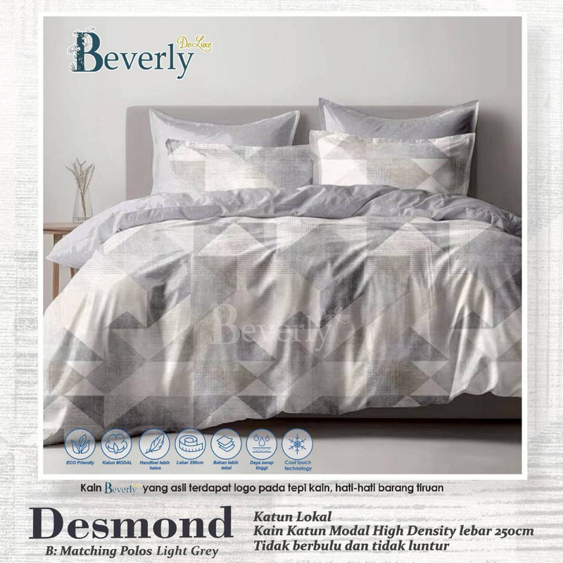 Bedcover & Sprei Premium Katun BEVERLY Motif Desmond