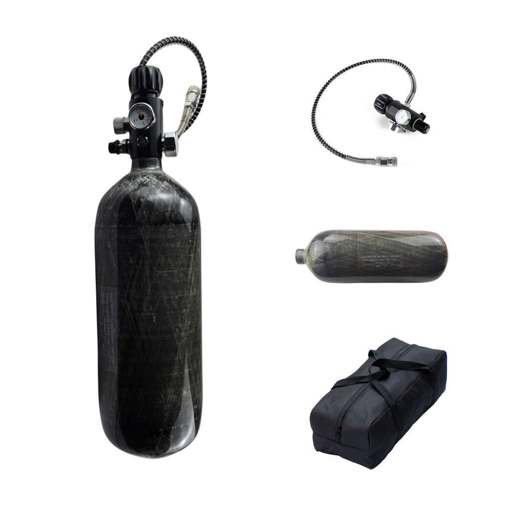 98ci/1.6L High Pressure Carbon Fiber Air Tank scuba tank hpa Air Cylinder Tank with 5/8-18UNF thread