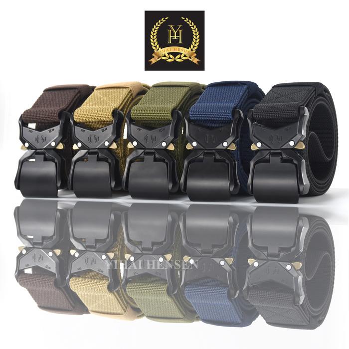 [Y&H] IKAT PINGGANG PRIA NYLON CANVAS SABUK PRIA NYLON GESPER NYLON CA