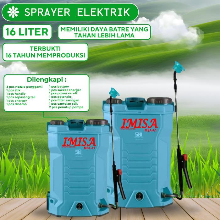 "New" POMPA SPRAYER MSA-16L ELEKTRIK "BERGARANSI" (Semprotan Air Tanaman)