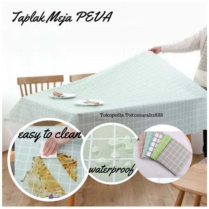 Terlaris Taplak Meja Makan Anti Air/ Taplak Meja Makan Anti Minyak