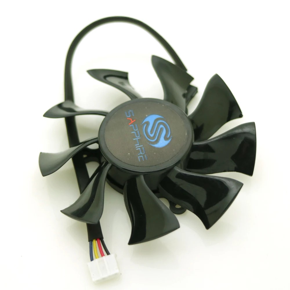 FD8015H12S 75mm 4Pin 4Wire VGA Fan For Sapphire HD6850 HD4860 HD5850 HD4890 Graphics Card Cooling