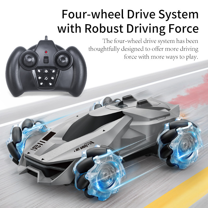 1：24 4WD RC Car Radio Remote Control Stunt Car With Light And Music