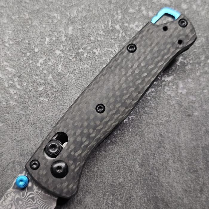 Folding Knife Benchmade 533 Bugout Mini Damascus Blade Carbon Fiber Handle Tbk