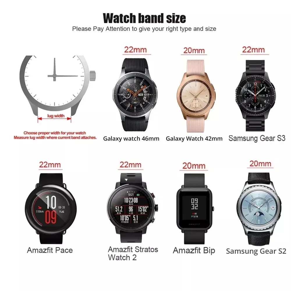 Steel Watch Strap 18mm 20mm 22mm Watch Band Fitbit Strap/Stainless Watch Metal Strap Quick Release