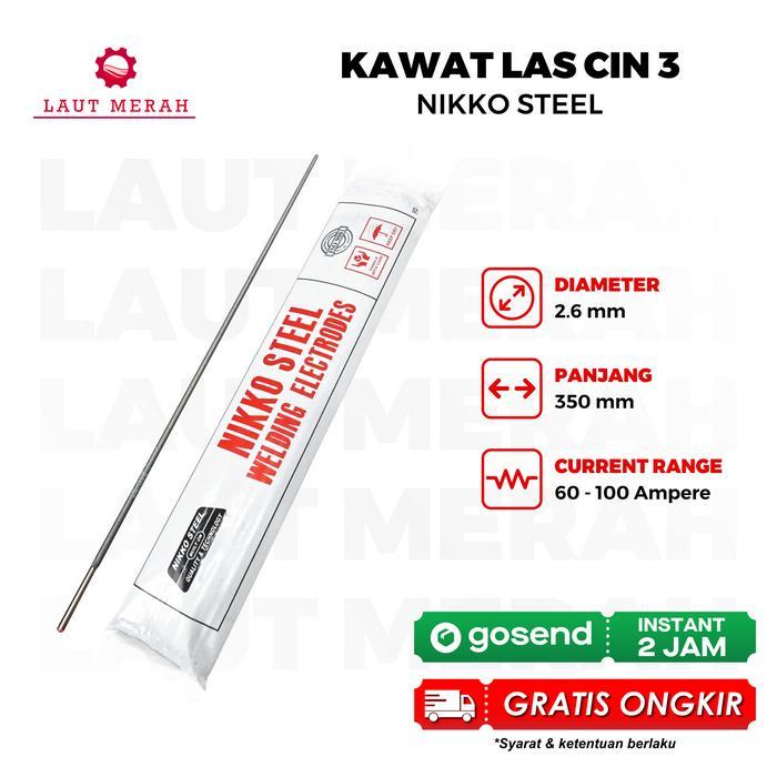 Kawat Las Nikko Cin3 2.6Mm (1Kg)/ Cin 3 2.6 Mm Cin 3