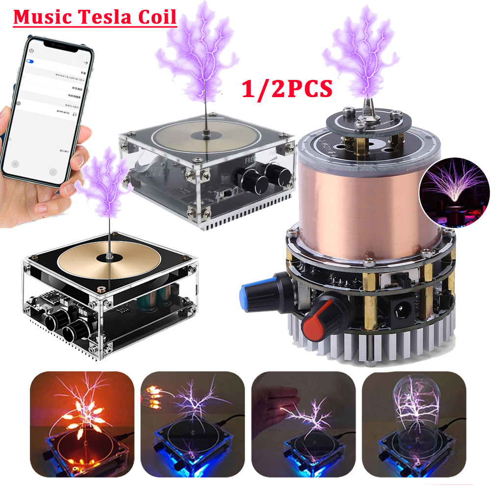 For Music Tesla Coil Bluetooths-compatible Music Wireless Touchable High Power Pulse Electric Arc Ge
