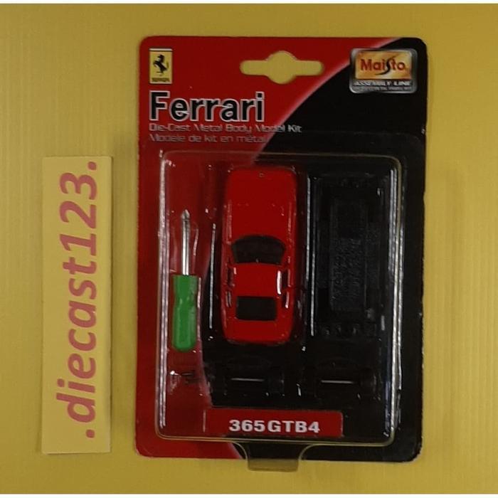 Ferrari 365GTB4 Red (Maisto Assembly Line) Skala 1:64