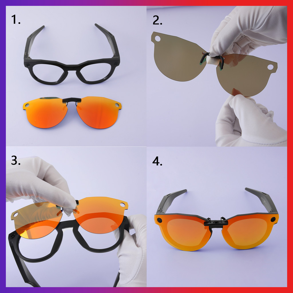 ELuxonsight Polarized Clip-on Sunglasses Clip onto Eyeglasses for Oakley Socket 5.0 OX3217-55
