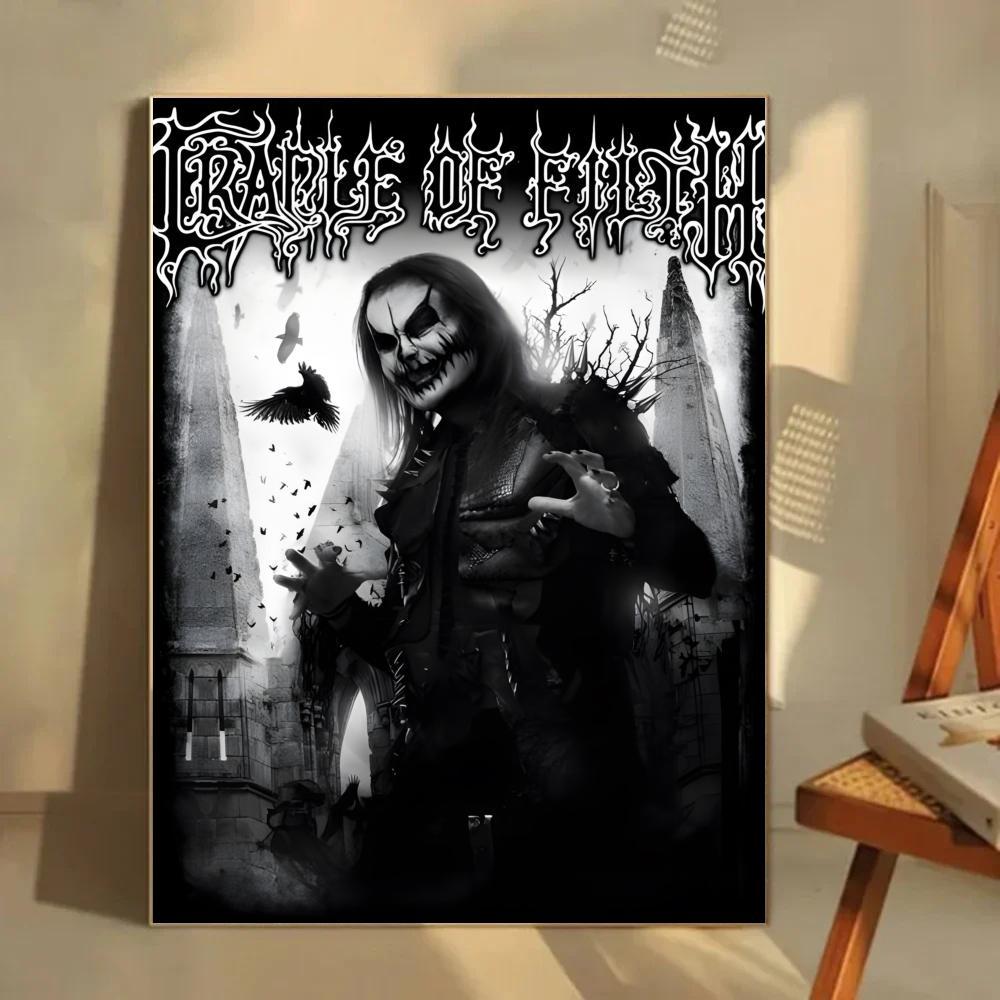 British Extreme Gothic Black Metal Band C-Cradle of Filth Poster Poster HD Waterproof Wall Sticker