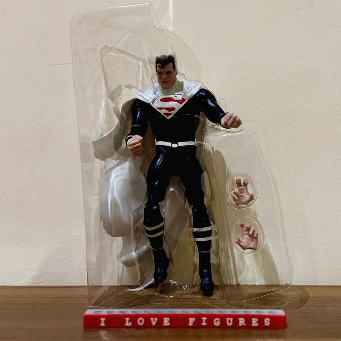 HOT SALE MCFARLANE JUSTICE LORD SUPERMAN BLACK WHITE LOGO SUPERMAN JUSTICE LORD TERMURAH