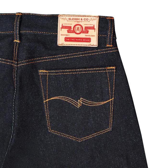 Sleigh & Co - Vhagar 16Oz Pants Denim Selvedge Accent - Extra Black Indigo Terlaris