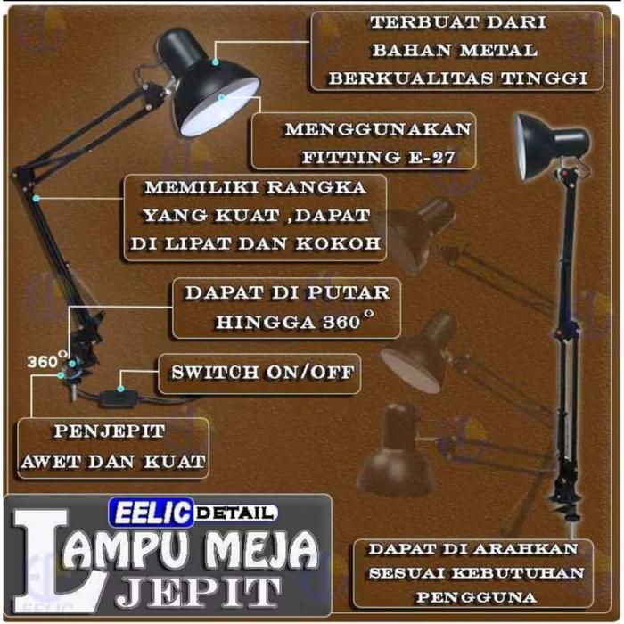 lampu belajar meja arsitek lampu jepit meja lampu serbaguna arsitektur lamp