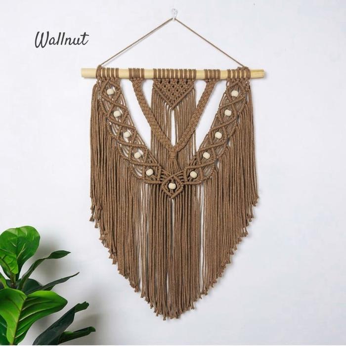 TERPERCAYA Macrame Wall Hanging / Hiasan Dinding Warna-Hiasan Pajangan Dinding Macrame Aesthetic