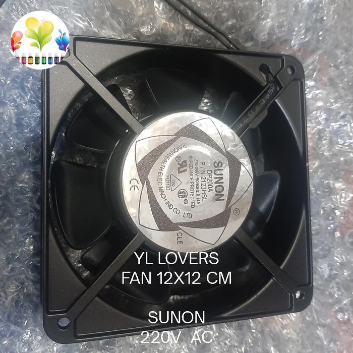 TERLARIS FAN SUNON 220V /COOLING FAN 12X12/EXHAUST /KIPAS ANGIN 220V