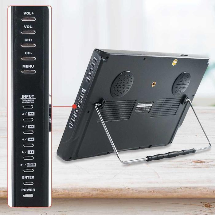TV Portable Digital Analog 12 Inch Media Player DVB-T2 D12