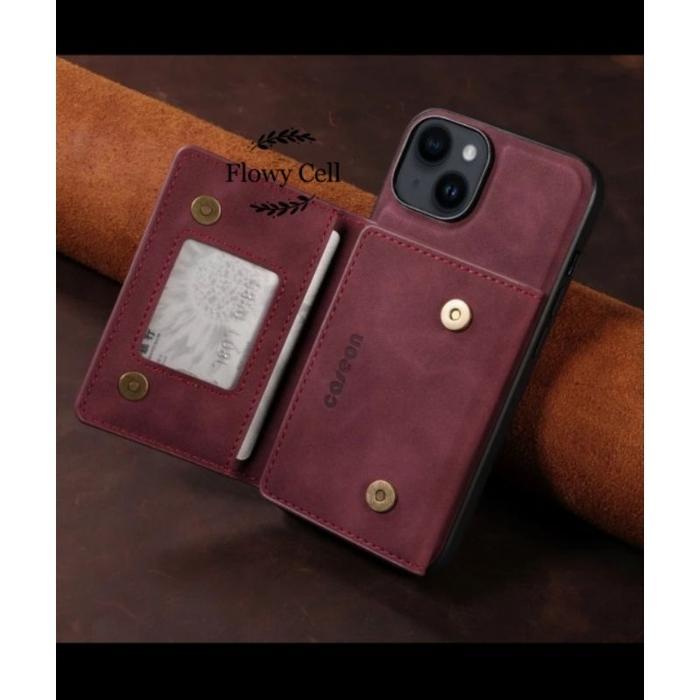 OPPO RENO 4 5 6 7 7Z 8Z 8 PRO CASE DOMPET KULIT WALLET MAGNET SLOT CARD HOLDER