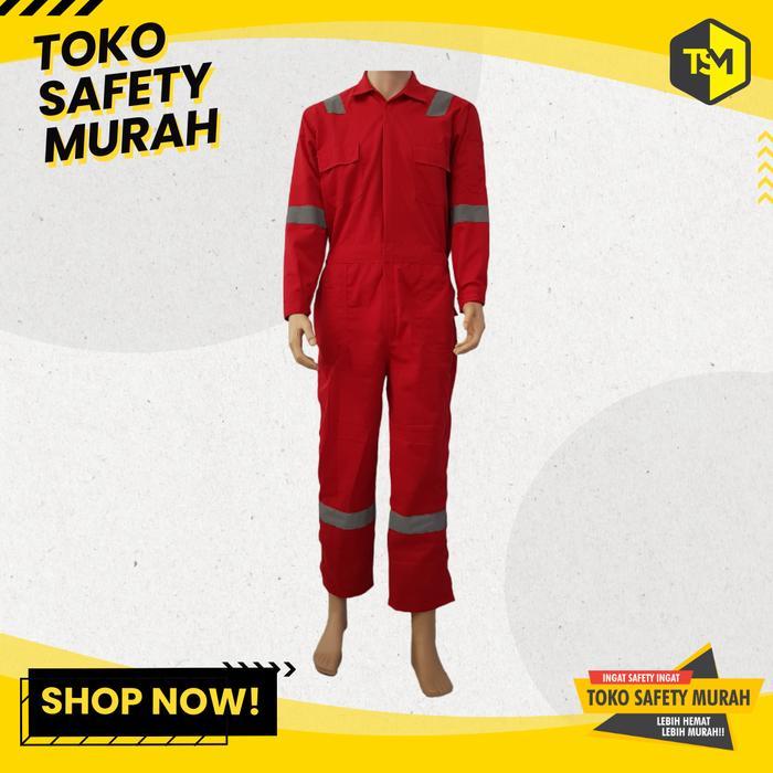 WEARPACK Terusan Safety IMJ Merah / Wearpack Safety Bahan Tebal