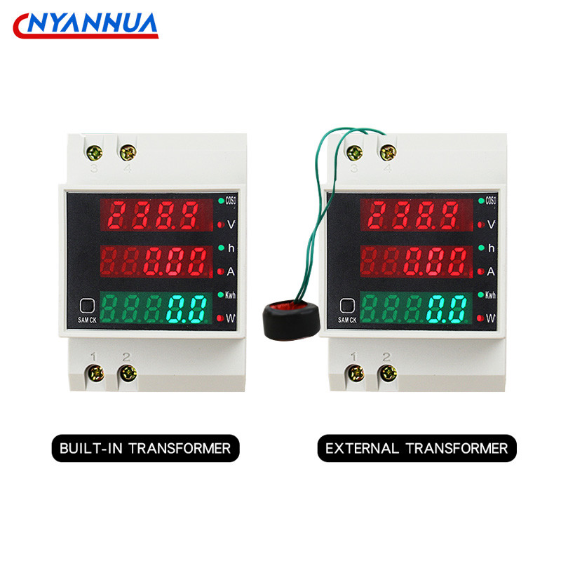 D52-2047 DIN-RAIL MULTI-FUNCTION DIGITAL METER MEASURING AC POWER TIME CURRENT VOLTAGE POWER FACTOR