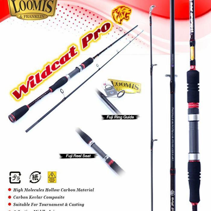 Promo Joran Loomis Wildcat Pro 180 210 240 Joran Carbon Laut