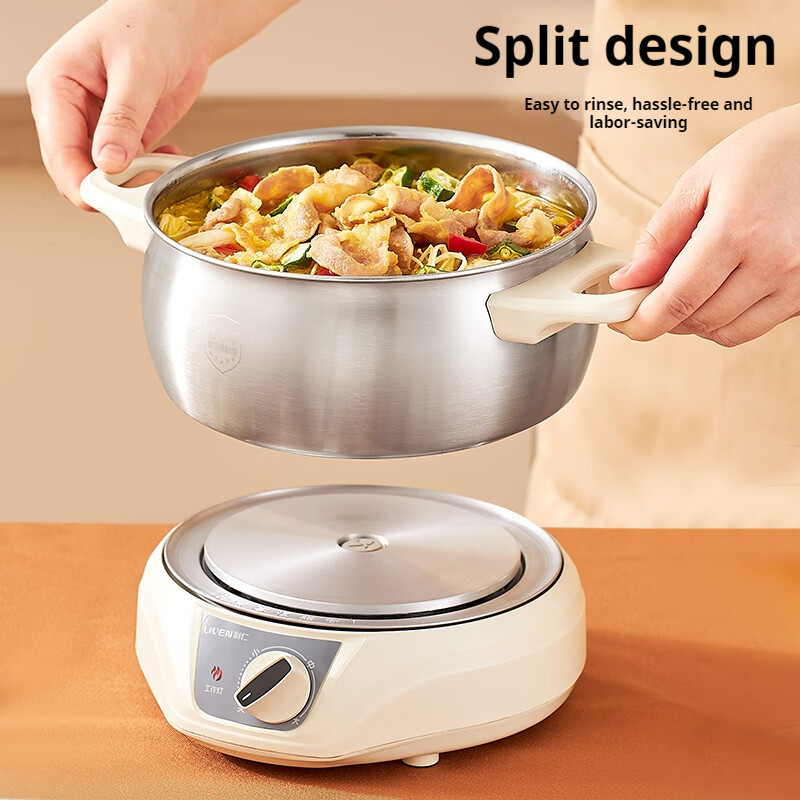 2026 2L Split Electric Hotpot, Electric Cooking Pot, Hotpot Utensils, Electric Cooker, Student