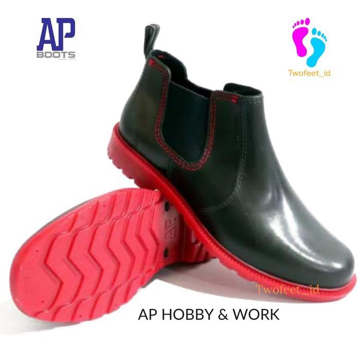 Sepatu Boot Ap Hobby & Work/Sepatu Boots Ap Hobby And Work/Ap Boots Hobby And Work 39-42 Black Red