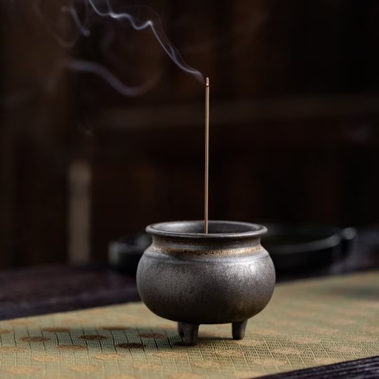 TANGPIN Bronze Ceramic Incense Burners Three -footed Incense Holders