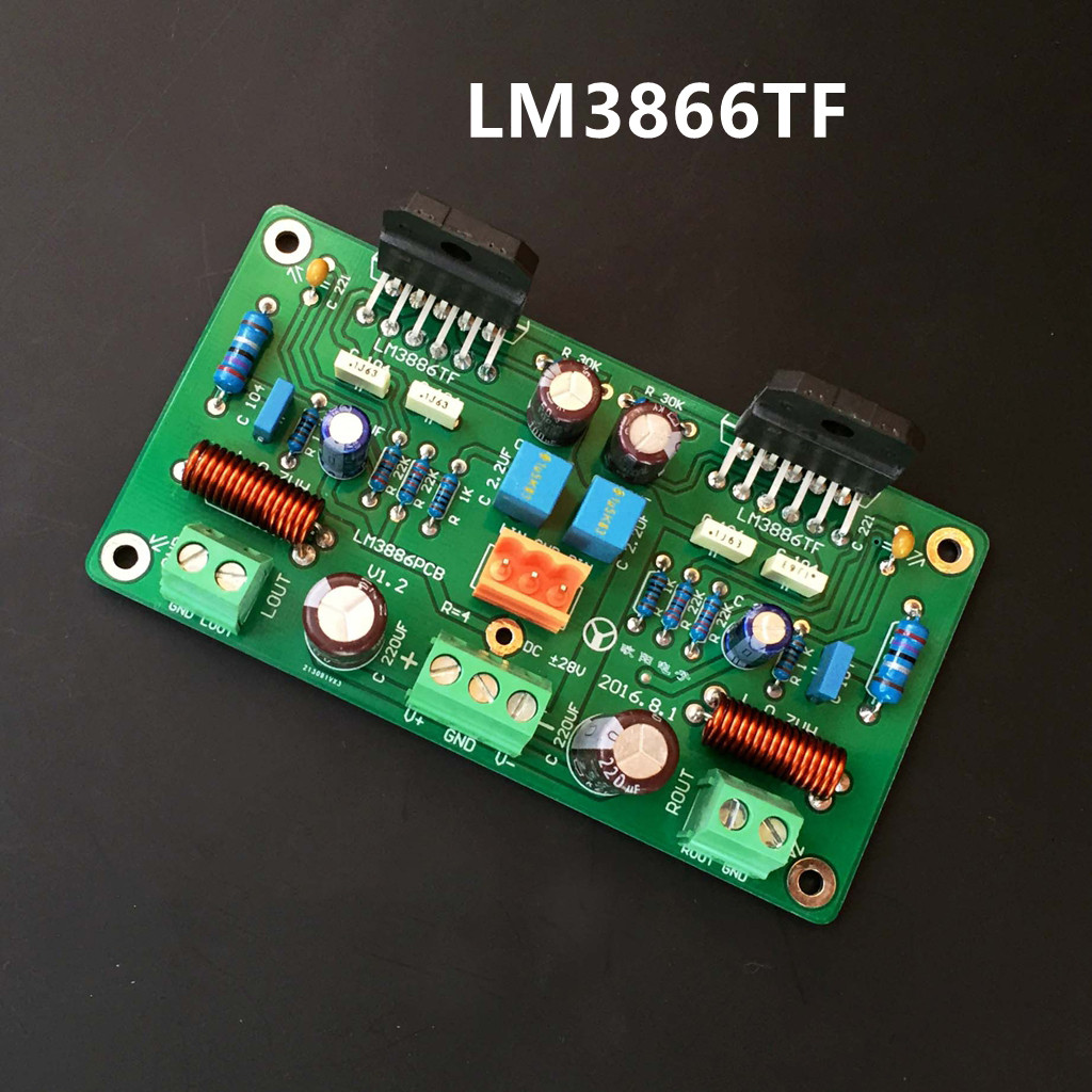 LM3886 STEREO AMPLIFIER BOARD