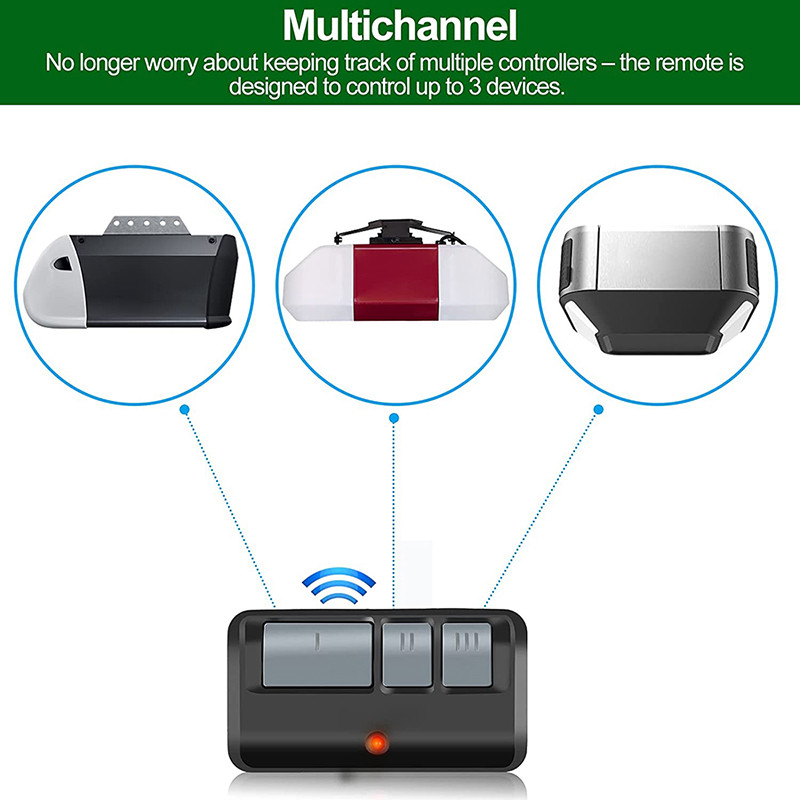 MERIK 893MAX 3 Button Garage Door Opener Compatible 890MAX 895MAX 891LM 893LM Garage Remote Control