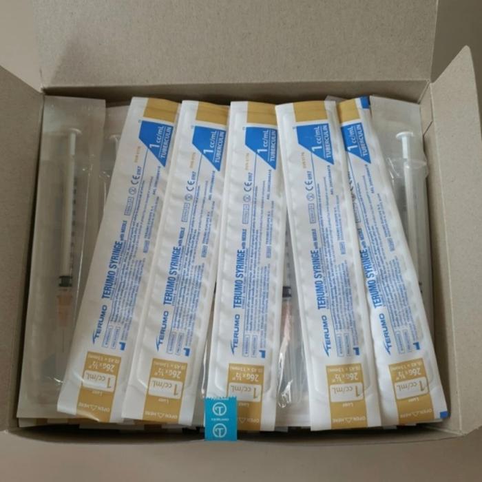 Spuit Syringe 1 Cc Terumo / Tuberculin 1Cc / Suntikan 1Ml Isi 100 Pcs Original