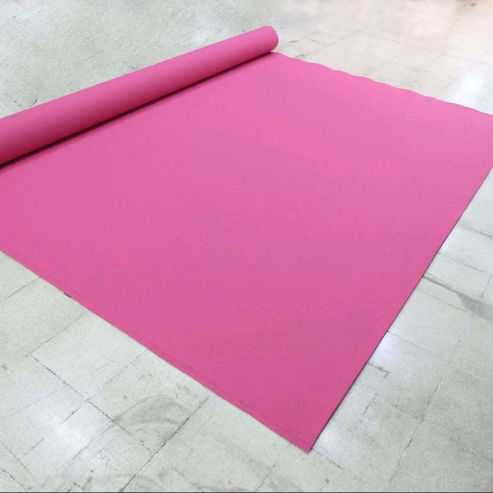 Karpet Bludru Polos Saraye Pink Meteran L2 X 1M Cocok Untuk Masjid, Pameran, Rumah