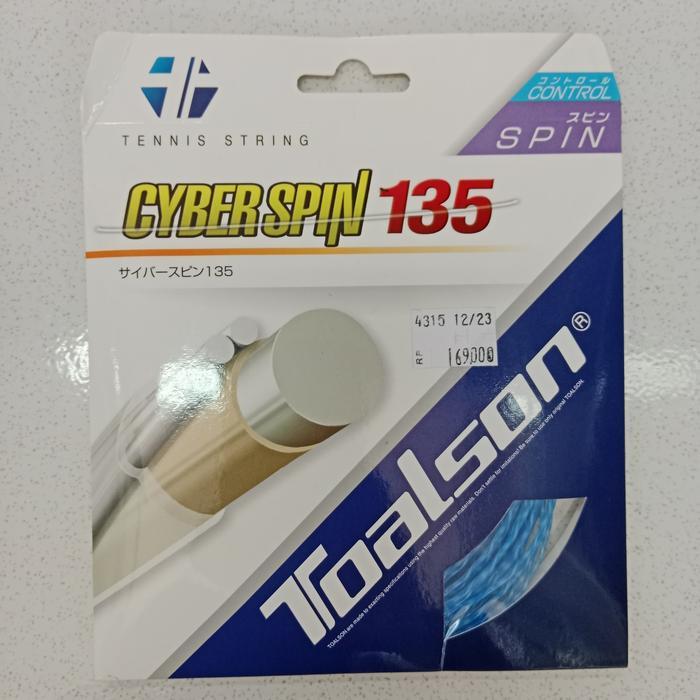 Senar String Raket Racket Tenis Tennis Toalson Cyber Spin 135 Original