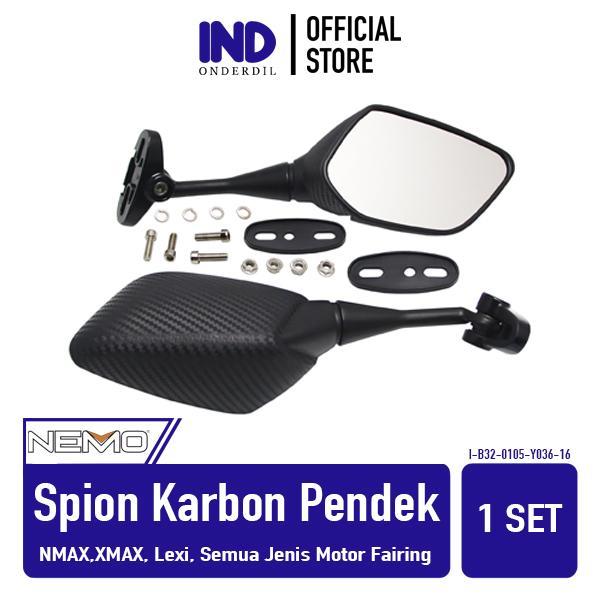 Ready Spion-Kaca-Cermin Pendek Variasi Karbon NMAX/X-Max/Semua Motor Fairing