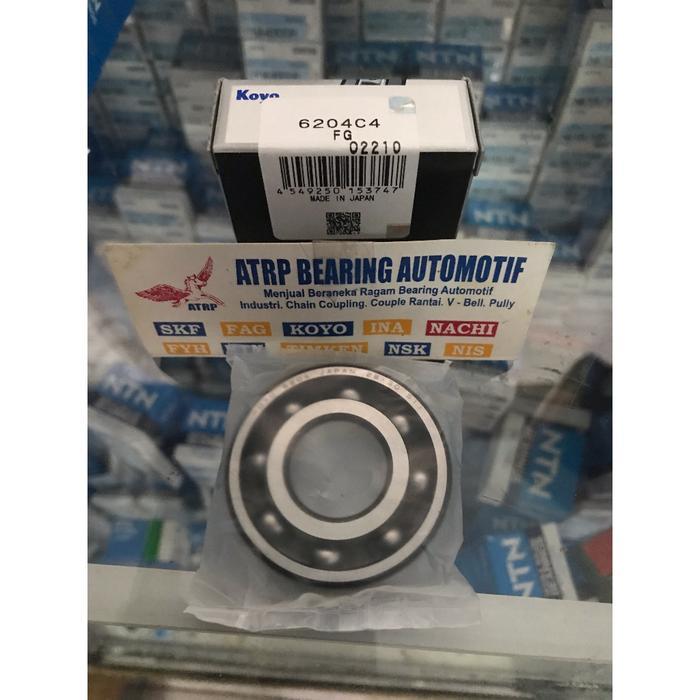 FREE ONGKIR BALL BEARING 6204 C4 FG FIBER HIGH SPEED KOYO JAPAN SEMI TEFLON BISA COD