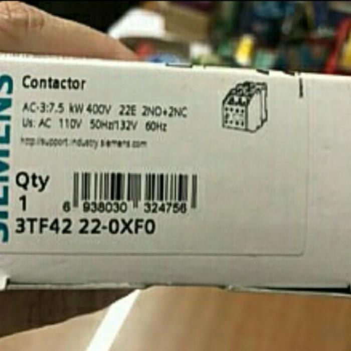 Contactor / Kontaktor Tipe 3Tf42-22 110V Merk Siemens Murah
