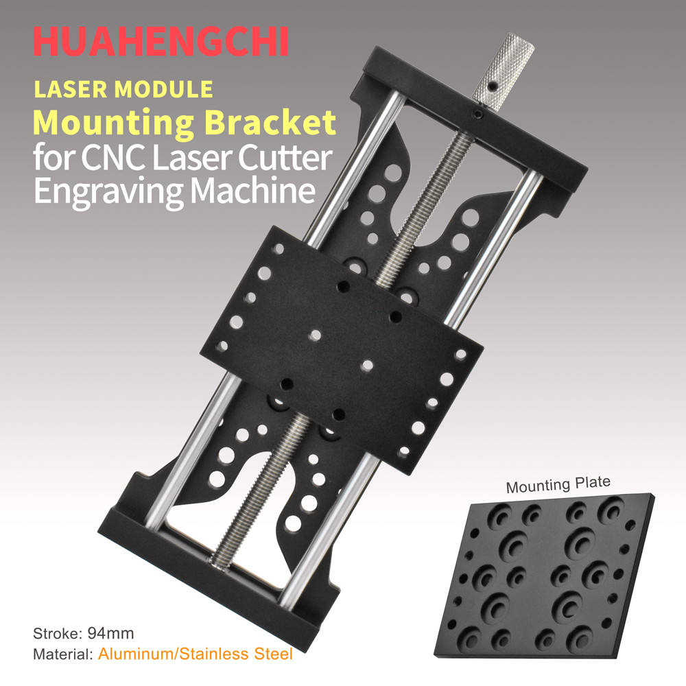 Z Axis Height Adjuster Laser Module Mounting Frame Head Focus Adjuster Lifting Bracket for Laser