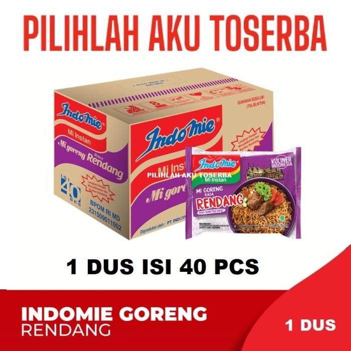 Mie Instant INDOMIE GORENG RENDANG - ( Harga 1 DUS )