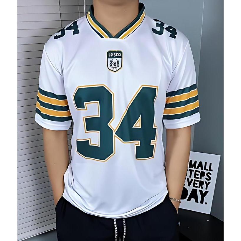 Baju Jersey Olahraga Nomor 34 / Vintage / Rugbi / Hoki / Jersey terbaru Pria dan Wanita