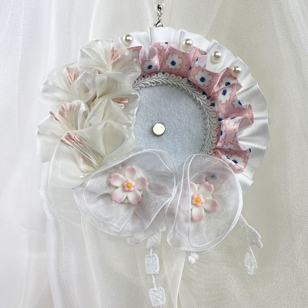 58mm badge holder ita bag accessories lace ita bag decoration flower Chinese style ita bag insert