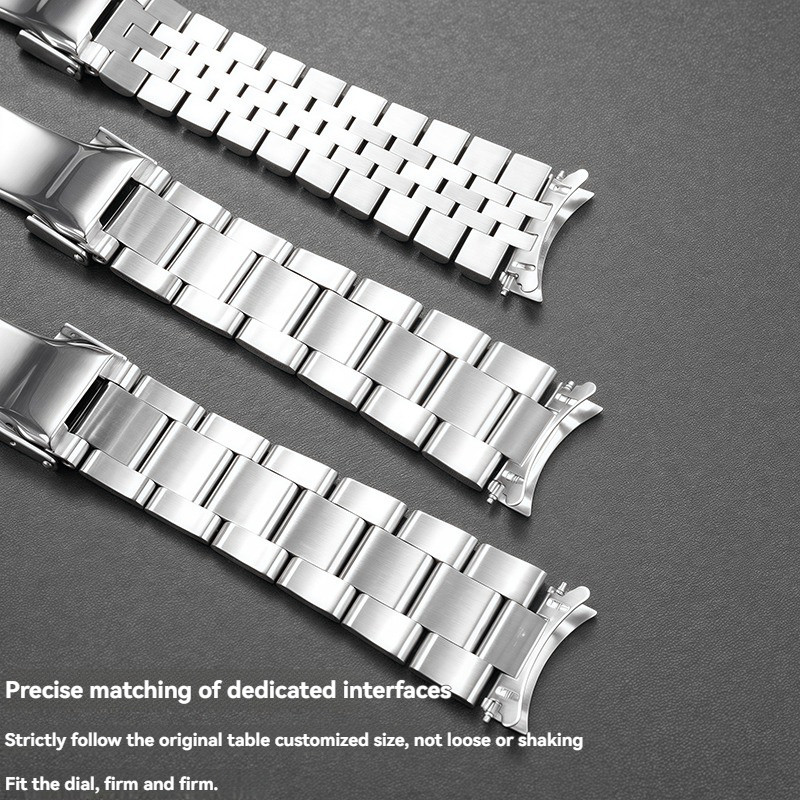 Substitute for Seiko No.5 SNXS73K1 Curved strap NXS75/SNX77 watch chain 19mm stainless steel solid