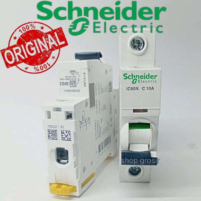MCB 1P 10A MCB 1PHASE 10AMPERE SCHNEIDER ORIGINAL TERBARU