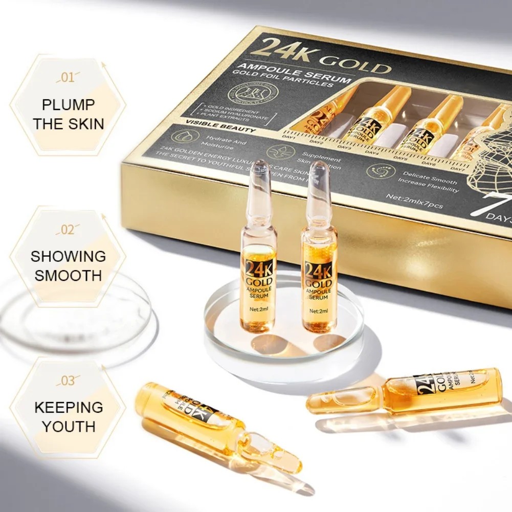 Korean 24K Gold Hyaluronic Acid Serum Protein Thread Lifting Filler Absorbable Collagen Protein