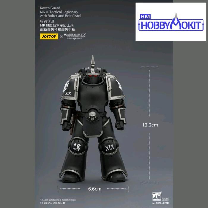 Joytoy JT03943 Raven Guard MK III Tactical Legionary with Bolter and Bolt Pistol